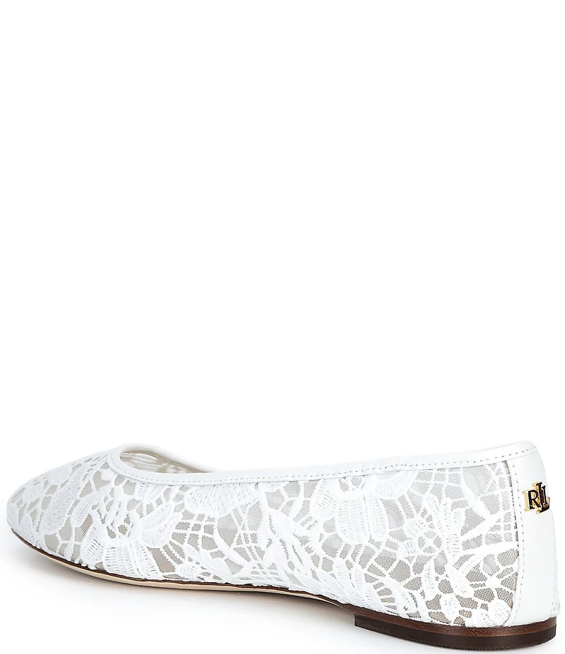 Lauren Ralph Lauren Jayna Lace Detail Ballet Flats