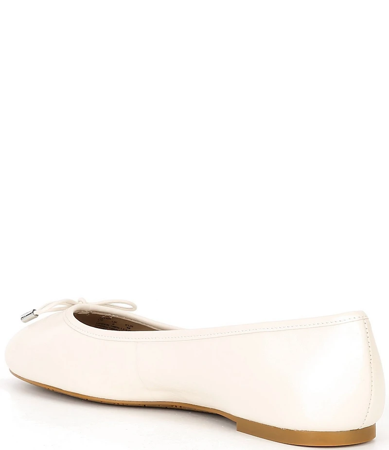 Lauren Ralph Lauren Jayna Leather Bow Ballet Flats