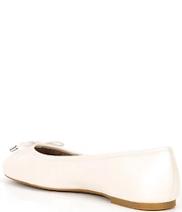 Lauren Ralph Lauren Jayna Leather Bow Ballet Flats