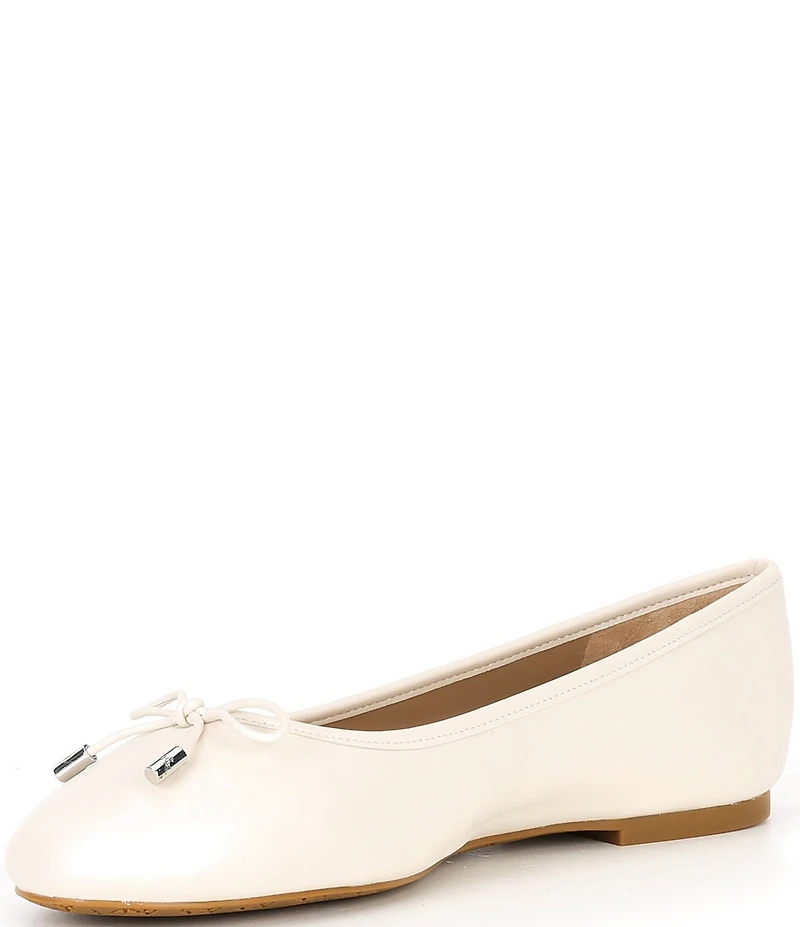 Lauren Ralph Lauren Jayna Leather Bow Ballet Flats