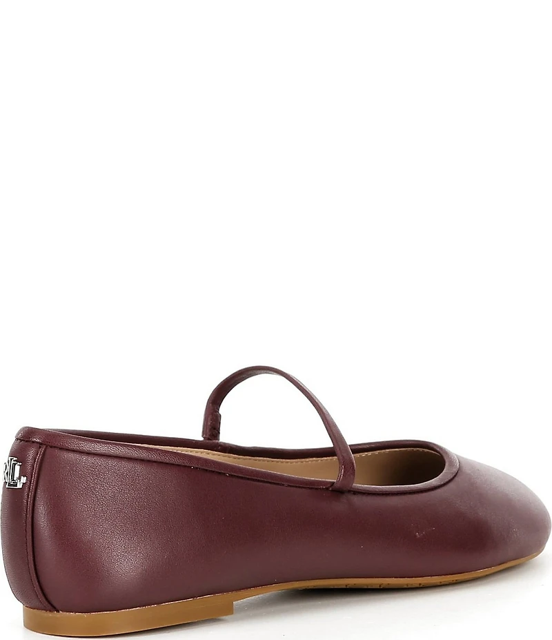 Lauren Ralph Lauren Jayna Leather Mary Jane Flats