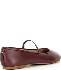 Lauren Ralph Lauren Jayna Leather Mary Jane Flats