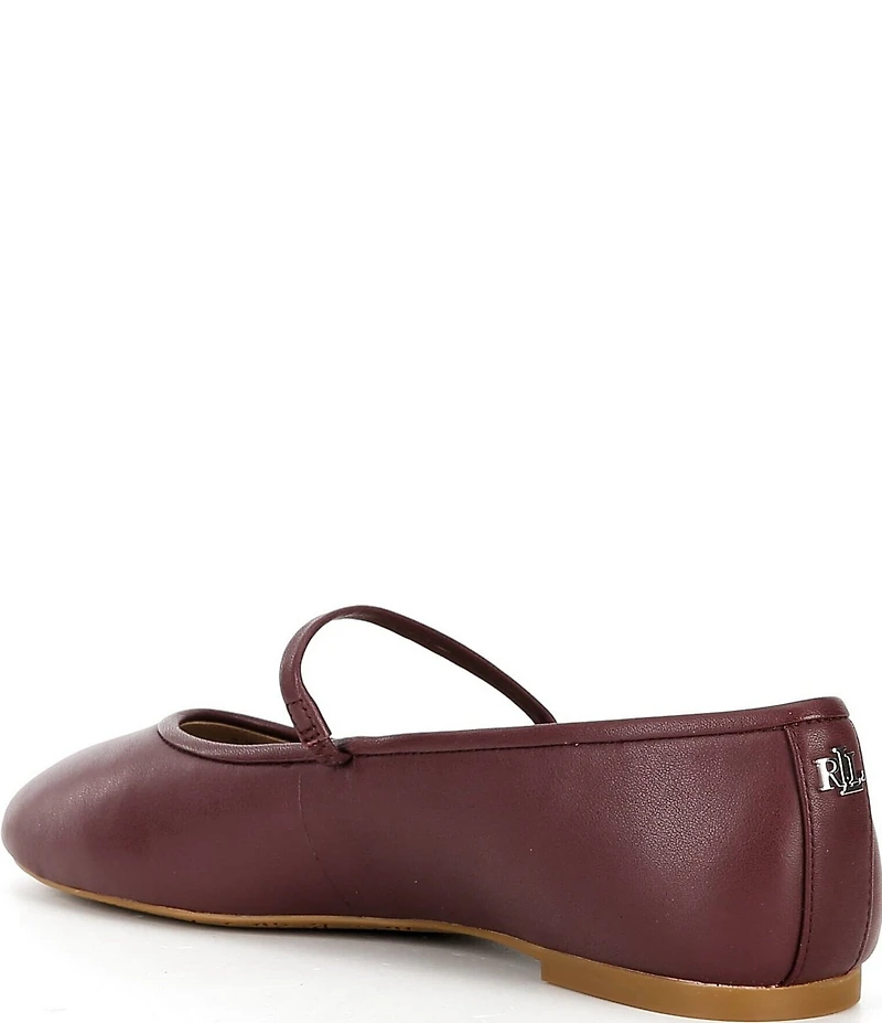 Lauren Ralph Lauren Jayna Leather Mary Jane Flats
