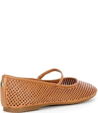 Lauren Ralph Lauren Jayna Perforated Leather Mary Jane Flats
