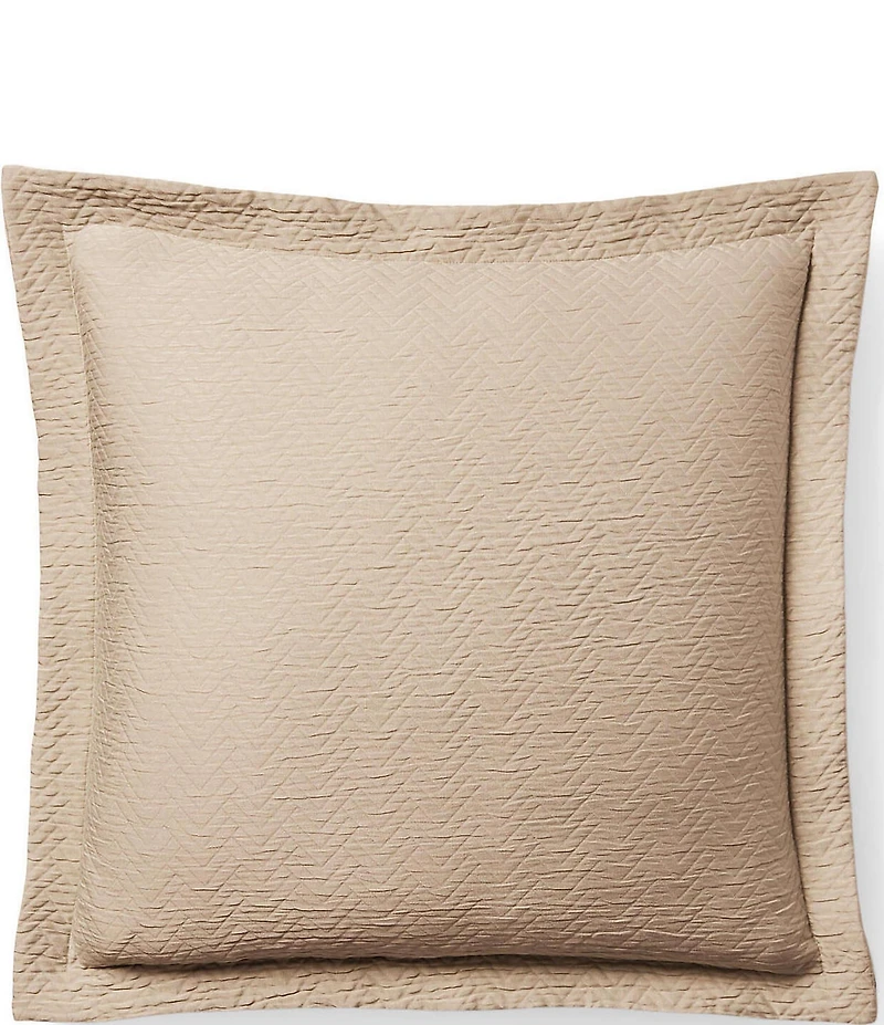 Lauren Ralph Lauren Kaia Chevron Motif Matelasse Euro Sham