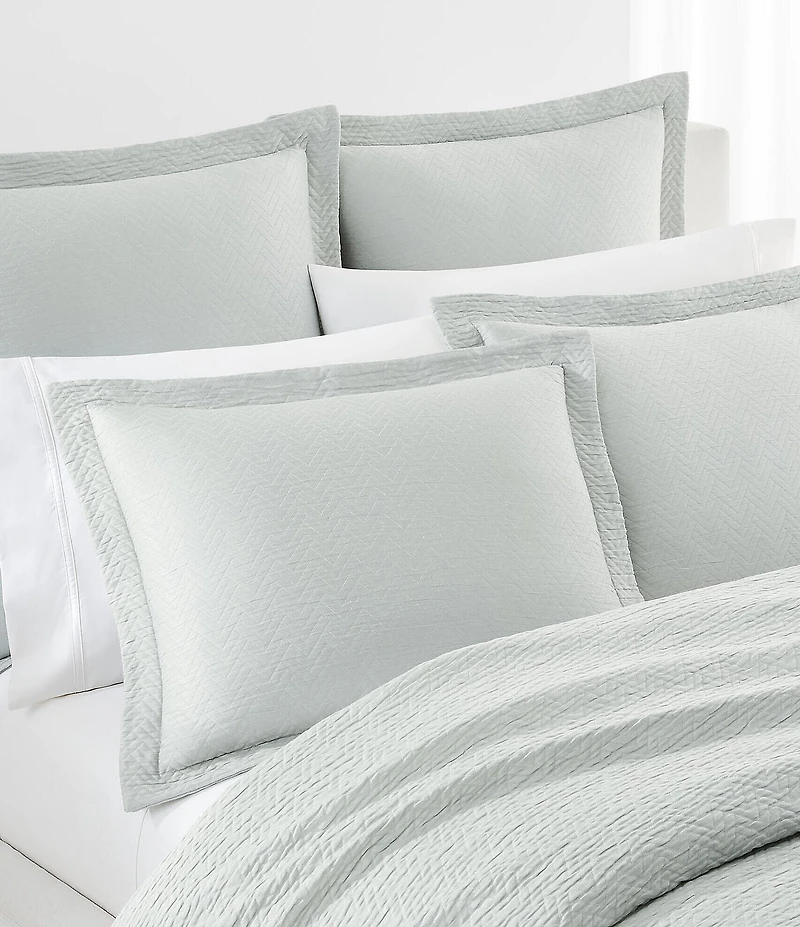 Lauren Ralph Lauren Kaia Chevron Motif Matelasse Euro Sham