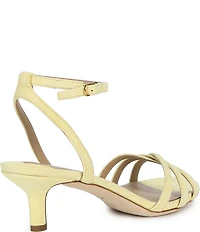 Lauren Ralph Lauren Kendyl Suede Ankle Wrap Kitten Heel Sandals