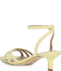 Lauren Ralph Lauren Kendyl Suede Ankle Wrap Kitten Heel Sandals