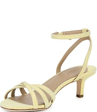 Lauren Ralph Lauren Kendyl Suede Ankle Wrap Kitten Heel Sandals