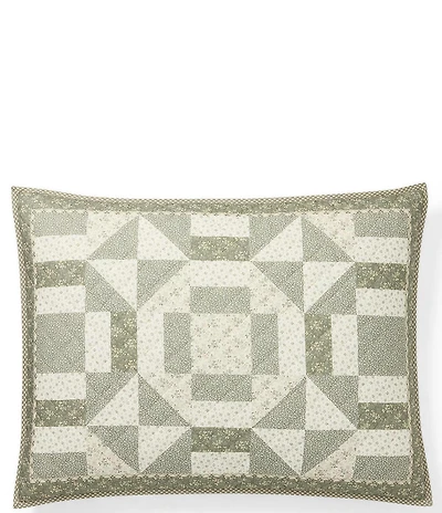 Lauren Ralph Lauren Kensley Geometric Floral Diamond Quilted Reversible Sham