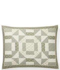 Lauren Ralph Lauren Kensley Geometric Floral Diamond Quilted Reversible Sham