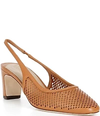 Lauren Ralph Lauren Klaire Perforated Leather Slingback Pumps