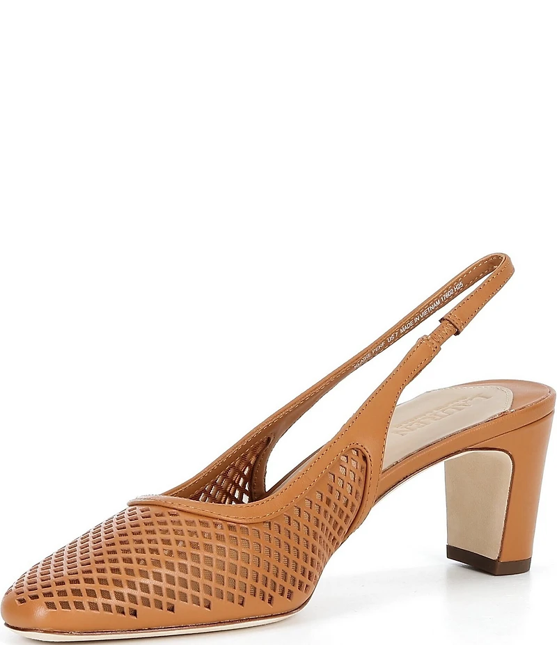 Lauren Ralph Lauren Klaire Perforated Leather Slingback Pumps