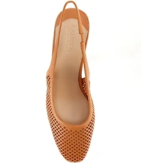 Lauren Ralph Lauren Klaire Perforated Leather Slingback Pumps
