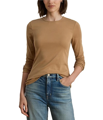 Lauren Ralph Lauren Knit Crew Neck Long Sleeve Top