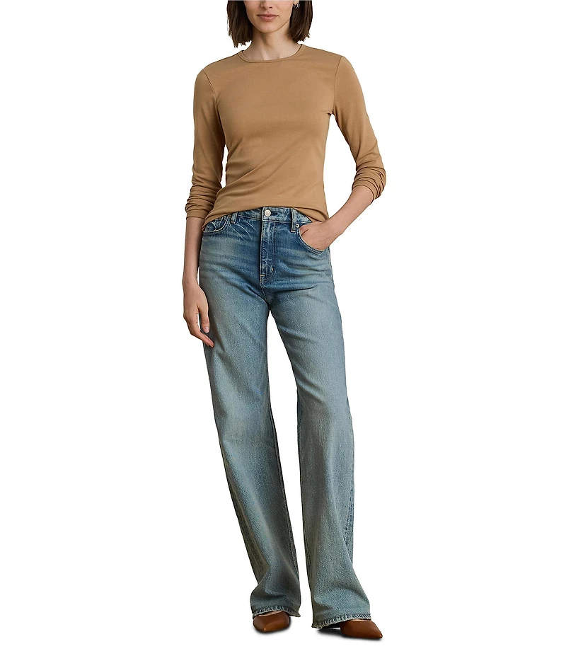 Lauren Ralph Lauren Knit Crew Neck Long Sleeve Top
