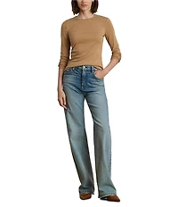 Lauren Ralph Lauren Knit Crew Neck Long Sleeve Top