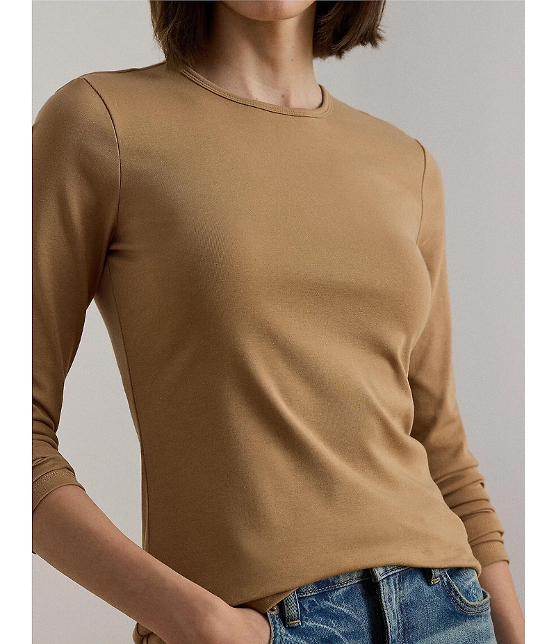 Lauren Ralph Lauren Knit Crew Neck Long Sleeve Top