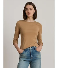 Lauren Ralph Lauren Knit Crew Neck Long Sleeve Top