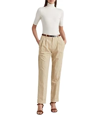 Lauren Ralph Lauren Knit Jersey Turtleneck Top