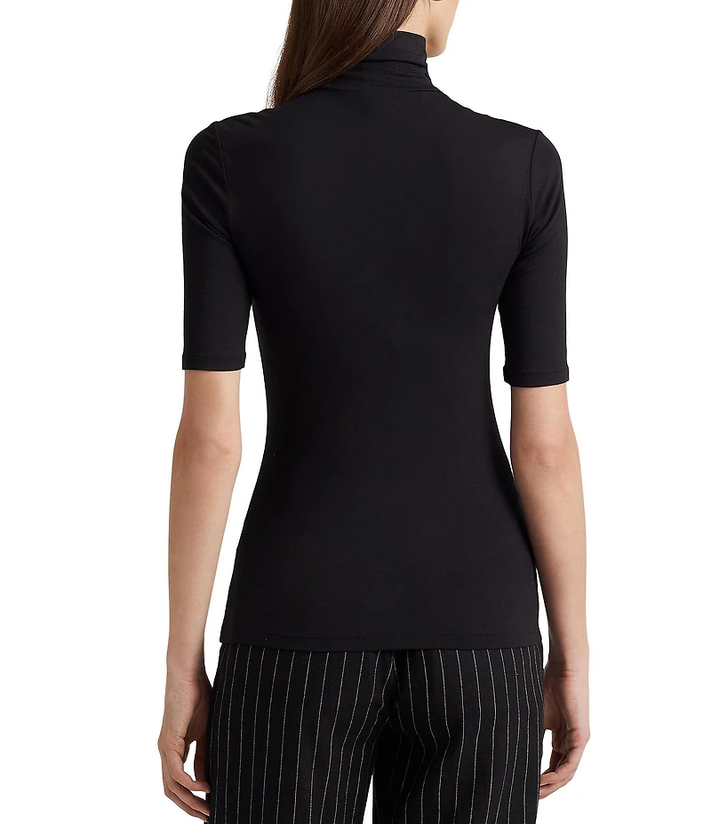 Lauren Ralph Lauren Knit Jersey Turtleneck Top