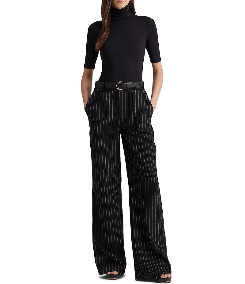 Lauren Ralph Lauren Knit Jersey Turtleneck Top