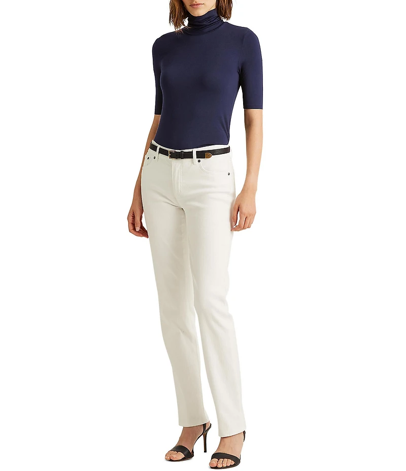 Lauren Ralph Lauren Knit Jersey Turtleneck Top