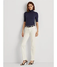 Lauren Ralph Lauren Knit Jersey Turtleneck Top