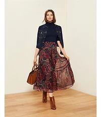Lauren Ralph Lauren Knit Jersey Turtleneck Top