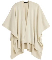 Lauren Ralph Lauren Knit Wool Shine Border Ruana