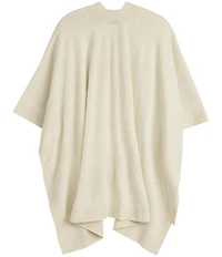 Lauren Ralph Lauren Knit Wool Shine Border Ruana