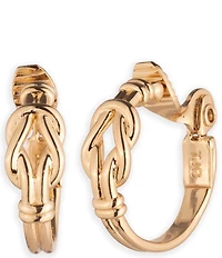 Lauren Ralph Lauren Knot Hoop Clip Hoop Earrings