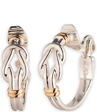 Lauren Ralph Lauren Knot Hoop Clip Hoop Earrings