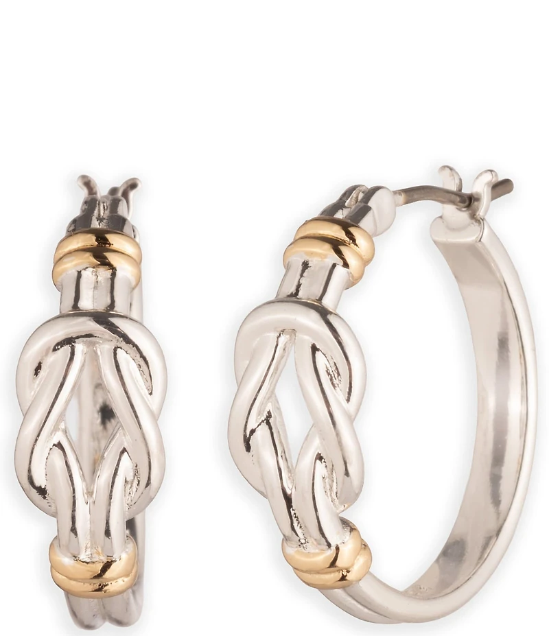 Lauren Ralph Lauren Knot Hoop Earrings
