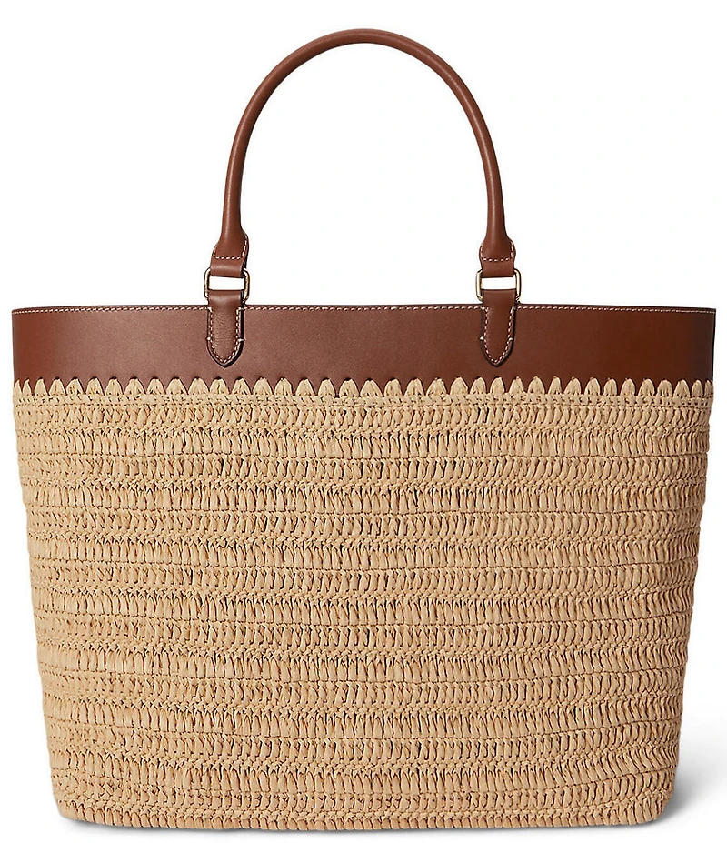 Lauren Ralph Lauren Kyla Straw Tote Bag