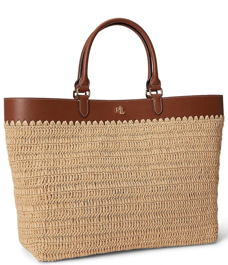 Lauren Ralph Lauren Kyla Straw Tote Bag