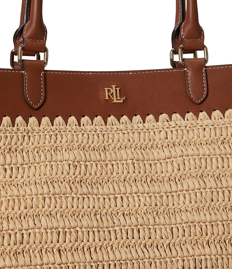 Lauren Ralph Lauren Kyla Straw Tote Bag