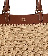 Lauren Ralph Lauren Kyla Straw Tote Bag