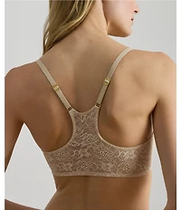 Lauren Ralph Lauren Lace Front-Closure Racerback Bra