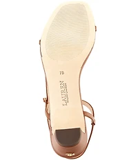 Lauren Ralph Lauren Lainee Leather Mid Heel Sandals