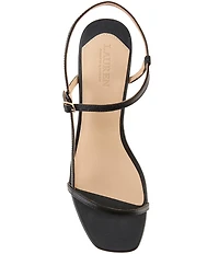 Lauren Ralph Lauren Lainee Leather Mid Heel Sandals