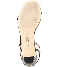 Lauren Ralph Lauren Lainee Leather Mid Heel Sandals