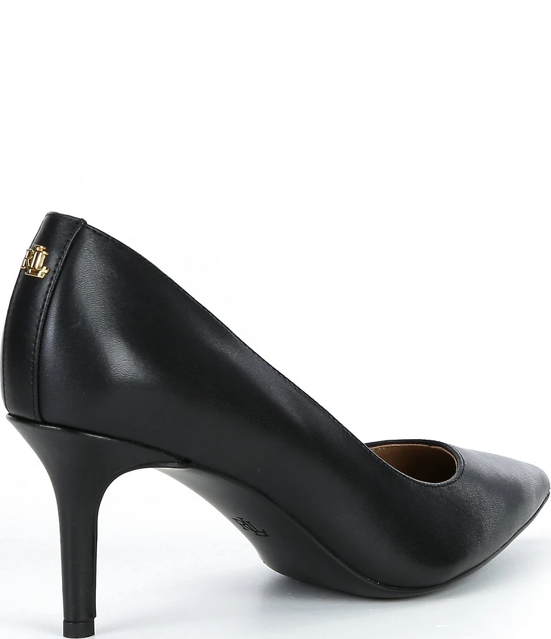 Lauren Ralph Lauren Lanette Pointed Toe Leather Pumps