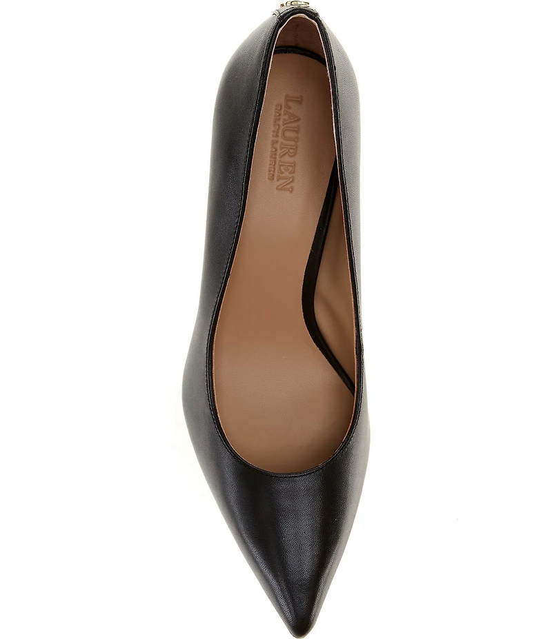 Lauren Ralph Lauren Lanette Pointed Toe Leather Pumps