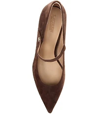 Lauren Ralph Lauren Lanette Suede Mary Jane Pumps