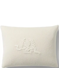 Lauren Ralph Lauren Lara Crest Embroidered Knit Throw Pillow