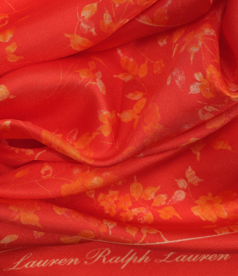 Lauren Ralph Lauren Large Floral Diamond Scarf