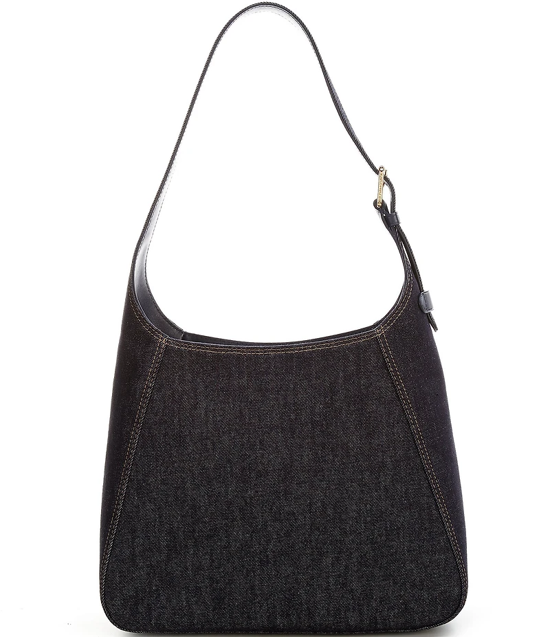 Lauren Ralph Lauren Tanner Large Denim Padlock Shoulder Bag