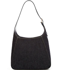 Lauren Ralph Lauren Tanner Large Denim Padlock Shoulder Bag
