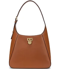 Lauren Ralph Lauren Tanner Large Leather Padlock Shoulder Bag